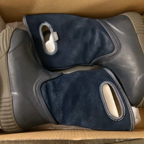 BOGS Kids' Dark Blue Wool lined Winter Boots 13 - Picture 5 of 7